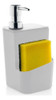 Dispenser De Detergente 650ml Porta Esponja Pia Branco Ou 3