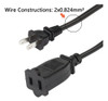 Cerrxian Cable Corto De Extensin De Alimentacin De 2 Clavija 3