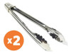 Set 2 Pinza Gastronomica Cocina Parrilera Ensaladera Fiambre 1