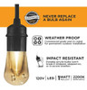 Ilumine Las Luces De Cadena De Café Led Vintage, Negro, 48 P 4