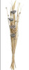 Deco 79 Planta Seca Flor Loto Ramo Alto Follaje Natural A Y 0