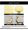 Tirador De Mueble Redondo 33mm Dorado Laton Macizo X2 7