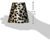 Royal Diseños Negro Y Marrón Estampado Leopardo Grande  Lámp 1