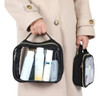 Bolsa De Maquillaje Clara Con Asa Y Apertura Grande 7