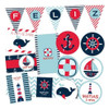Kit Imprimible Personalizado Nautico Barco Navy Candy Cumple 0