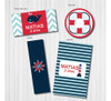 Kit Imprimible Personalizado Nautico Barco Navy Candy Cumple 3