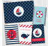 Kit Imprimible Personalizado Nautico Barco Navy Candy Cumple 6