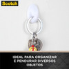 Scotch, 3m, Gancho Adesivo, Fixação Permanente, Sem Furos 3