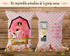 Kit Imprimible Editable Animalitos De La Granja Nena 3