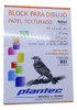 Block Dibujo Plantec Papel Texturado A4 20 Hjs 350 Grs 0