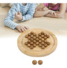 K Madeira Peg Solitaire Board Game Decoração Diâmetro 180mm 6