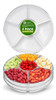 Party Bargains 6 Bandejas De Plastico Redondos Seccionales 0