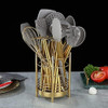 Soporte Para Utensilios De Cocina Dorado Para Mostrador De C 3