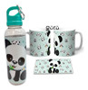 Botella Deportiva 750 Ml - Panda + Taza Plástica 1