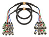 Ebxya 3 Ft Xlr Snake Cables 4 Colores, Cable De Parche De Mi 0