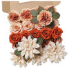 Flores Artificiales Realistas Surtidas Dusty Orange 0