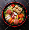 Bandeja Redonda Para Sushi Oke 39cm Importado Japón 1