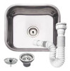 Pileta Rect. 40 X 34 X 14 Cm Tramontina Acero Inox Pulido Ki 0