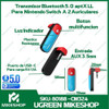Transmisor Bluetooth 5.0 P / Nintendo Switch A 2 Auriculares 2