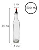 2 Botellas De 500 Cc Para Aceite Y Vinagre Vidrio Con Pico 2