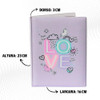 Álbum Fotográfico 15x21 100 Fotos Love Lilás Jovem Coração 2