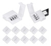 Paquete De 10 Conectores De Tira De Luz Led, 4 Pines, 10 Mm, 0
