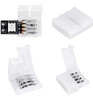 Paquete De 10 Conectores De Tira De Luz Led, 4 Pines, 10 Mm, 4