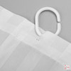 Cortina De Baño Ducha 100% Polyester Rayada Lavable 2