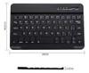 Teclado Bluetooth Ultrafino Portátil Mini Teclado 5