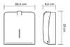 Dispenser Toalla Intercalada Plástico Abs Toallero Baño 3