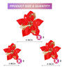 Boao 24 Piezas De Flores Artificiales De Navidad (rojo) 1