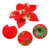 Boao 24 Piezas De Flores Artificiales De Navidad (rojo) 2