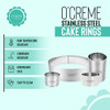 Anillo Para Tartas O'creme, Robusto, Redondo, De Acero Inoxi 5