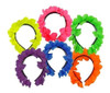 12 Vinchas Con Flores Fluo Cotillòn 1