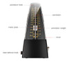 Cor Do Metronome Mecânico Analógico Universal: Negro 2