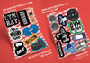 Pack Stickers Gym Entrenamiento Pesas Calcos Apum 1