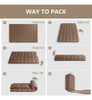 Zzlamb Brown Basic Water-proof Down Alternative Camping Blan 3