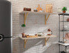 Kit Com 2 Prateleiras P/ Livros 90x30cm Decorativo Bonatto 6