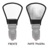 Flash Difusor Doble Cara Plata Blanco Sigma Canon Reflex 3