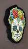 Cartel Calavera Mexicana Con Luz Led Interior - Polifan 3