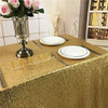Balsacircle Trlyc 60x102 Lentejuelas Rectangular Mantel Oro 2