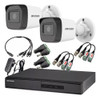 Camara Seguridad Kit Hikvision Dvr 4 Canales + 2 Bullet 720p 0
