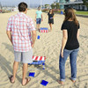 Juego De Juego De Lanzamiento De Cornhole Enmarcado En Pvc P 2