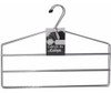 10 Cabides Para Roupas Calceiros Cabide Calça Triplo Cromado 0