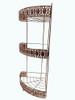Repisa Organizador Esquinero Baño Cromado Luxe  Sheshu Home 1