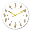 Reloj De Pared Lenguaje De Señas 30cm 0