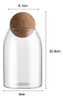 Recipiente De Armazenamento De Vidro Frasco De Vidro M 800ml 1