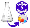 Combo C/5 Peças Erlenmeyer 1.000ml Graduado Vidro B.e Oferta 1