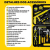 Kit Profissional: Parafusadeira 12v Com Lítio Potente! 6