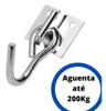 Kit 2 Gancho Armador De Rede De Balanço Com Parafuso E Bucha 2